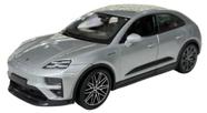 Miniatura Carro Porsche Macan Turbo Electric - Prata - 1:24 - Burago