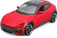 Miniatura Carro SUV Ferrari Purosangue (2022) Vermelho 1:24 Burago