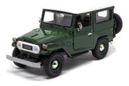 Miniatura Carro Toyota Fj40 Verde 1:24 Motor Max Miniatura Carro Toyota Fj40 Verde 1:24 Motor Max