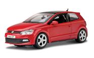 Miniatura Carro Volkswagen Polo Gti Mark 5 1/24 Plus Vermelho Bburago 21059