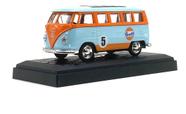 Miniatura Carro Vw Kombi T1 Gulf 1:38 California Action Azul