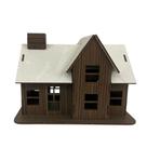Miniatura casa suculenta country l9 x c7 x a7