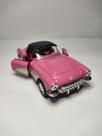 Miniatura Chevrolet Corvette 1957 Vermelho Metal Welly 1:38