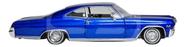 Miniatura Chevrolet Impala Ss 396 1965 Azul Welly 1/24