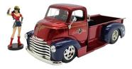 Miniatura Chevy Pickup Mulher Maravilha C/ Boneco 1:24 Miniatura Chevy Pickup Mulher Maravilha C/ Boneco 1:24