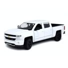 Miniatura Chevy Silverado 2017 Branco Perolizado Welly 1/29