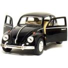 Miniatura Coleção Fusca Preto 1967 Clássico Escala 1/32