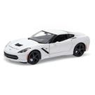 Miniatura Corvette Stingray Coupe 2014 1/24 Branco Maisto 31505