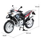 Miniatura Da Moto Bmw R1200 Gs, 22 Centímetros, Branco 1/9