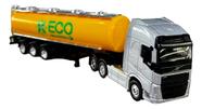 Miniatura de Caminhão volvo tanque 1:64 welly vermelho