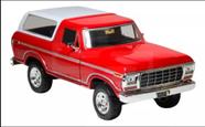 Miniatura De Ferro Ford Bronco 1978 1/24 17cm Motor Max Motormax