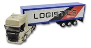 Miniatura De Metal Scania R730 Container 1:64 Welly Bege
