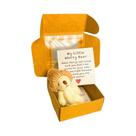 Miniatura De Urso Em Caixa, Cartão Emocional Feito À Mão, Presente De Conforto Para Amantes Miniatura De Urso Em Caixa, Cartão Emocional Feito À Mão, Presente De Conforto Para Amantes