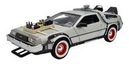 Miniatura Delorean De Volta Para O Futuro 3 Welly Metal 1:24