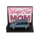 Miniatura Dodge Caravan 1984 - World's Best Mom - C/ Display - Auto World - 1:64