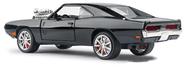 Miniatura Dodge Charger Preto Luz e Som Alloy Model 1/24 Cor:Preta