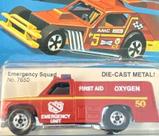 Miniatura Emergency Squad 7650 1:64 Hotwheels 1981