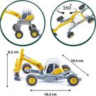 Miniatura Escavadeira Móvel Menzi Muck M545 Siku 1/50 Escavadeira Aranha em Metal DieCast com Pernas Telescópicas e Braço Articulado Original