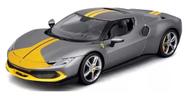 Miniatura Ferrari 296 Asseto Fiorano Grafite Burago 1/18