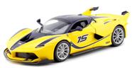 Miniatura Ferrari FXX-K Amarela Burago 1/24