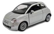 Miniatura Fiat 500 Prata Metal 1:28 Miniatura Fiat 500 Prata Metal 1:28