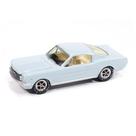 Miniatura Ford Mustang 2+2 1965 - Azul - C/ Box - Collector Tin - Johnny Lightning 1:64