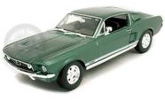 Miniatura Ford Mustang Gta Fastback 1967 Verde Maisto 1/18