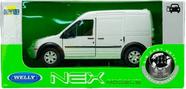 Miniatura Ford Transit Connect branco Welly 1/34-1/39