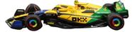 Miniatura Fórmula 1 McLaren MCL38 Racing - 4 L. Norris -oscar piastri 81 - Ayrton Senna Tribute - GP Mônaco (2024) - 1:43 - Burago