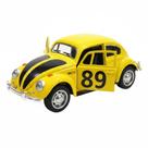 Miniatura Fusca Clássico de Metal 1:34 Abre Portas, Capô e Porta-Malas