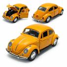 Miniatura Fusca Ferro Realista 12cm Abre Portas e Capô com Diversas Cores Disponíveis Envio Rápido - Amarelo