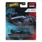 Miniatura Hot Wheels Premium F1 Mercedes George Russell 1/64 Mattel JKD80 Original com Pneus de Borracha