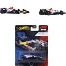 Miniatura Hot Wheels Premium Fórmula 1 Racing Bulls 30 Liam Lawson 1:64 Mattel JKD79 cor:branco