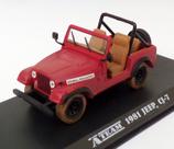 Miniatura Jeep CJ-7 Greenlight The A Team 1981 1/43 cor:vermelho Miniatura Jeep CJ-7 Greenlight The A Team 1981 1/43 cor:vermelho