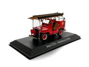 Miniatura Jeep CJ2A Bombeiros 1946 Coleção Argentina 1:43