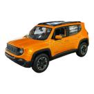 Miniatura Jeep Renegade Laranja Metal 1:24 Miniatura Jeep Renegade Laranja Metal 1:24