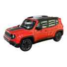 Miniatura Jeep Renegade Laranja Metal 1:24 Miniatura Jeep Renegade Laranja Metal 1:24