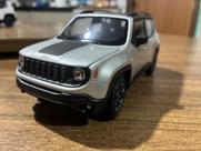 Miniatura Jeep Renegade Trailhawk 17 Cm 1:24 Welly Prateado