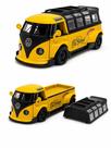 Miniatura Kombi Clássica Com Teto Removível em metal 13 CM Cor:Amarelo