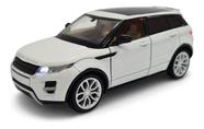 Miniatura Land Rover Evoque Branco Acende Luz E Som 1:32