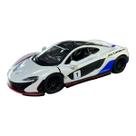 Miniatura McLaren P1 Racing Branco Metal 1:36 Miniatura McLaren P1 Racing Branco Metal 1:36