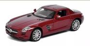 Miniatura Mercedes Benz Sls Amg 1:24 Welly Bordo