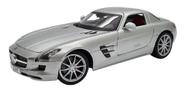 Miniatura Mercedes Benz Sls Amg Prata Maisto Metal 1:18