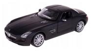 Miniatura Mercedes-Benz SLS AMG Preto Fosco Welly 1/24