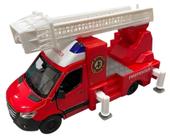 Miniatura Mercedes Sprinter Bombeiro Escala 1:48 Kinsmart Miniatura Mercedes Sprinter Bombeiro Escala 1:48 Kinsmart