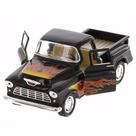 Miniatura Metal Chevrolet Chevy Stepside Preto 1955 5330D FM