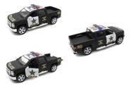 Miniatura Metal Chevrolet Silverado Police 2014 Escala 1/46