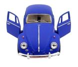 Miniatura Metal Volkswagen Fusca Azul Fosco 1967 KT5057D DM