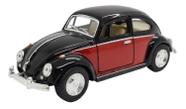 Miniatura Metal Volkswagen Fusca Preto Vermelho 1967 5057D73