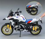 Miniatura Moto BMW 1250GS Branca Alloy Model 1/9 Miniatura Moto BMW 1250GS Branca Alloy Model 1/9